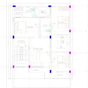 31 x 45 ft Bungalow House Design with BAR / GYM ,Garage and Terrace Garden - Image 4